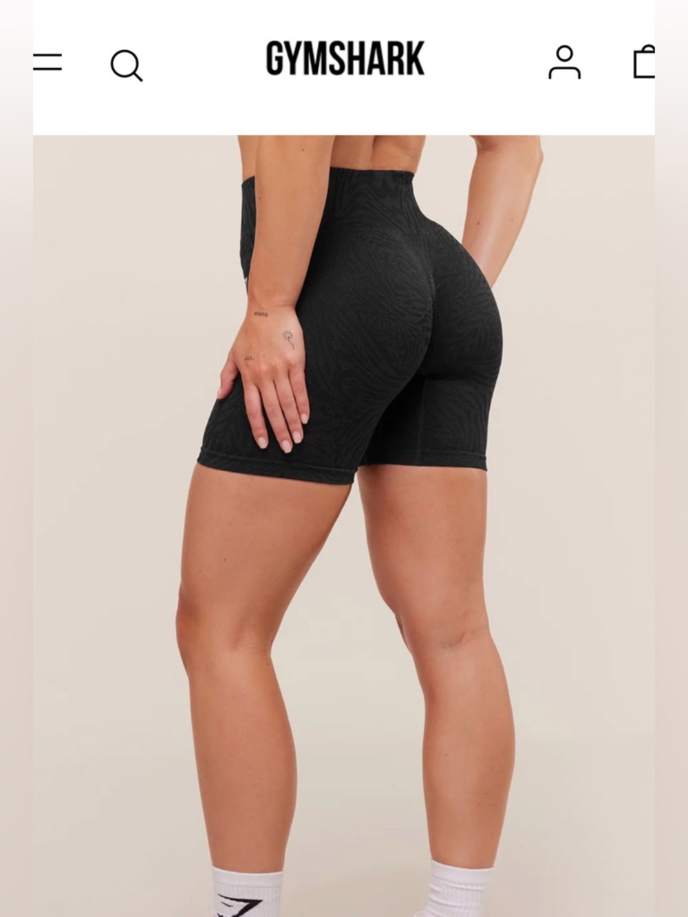 Gymshark women’s Adapt Animal Seamless Shorts sz M - Picture 6 of 7